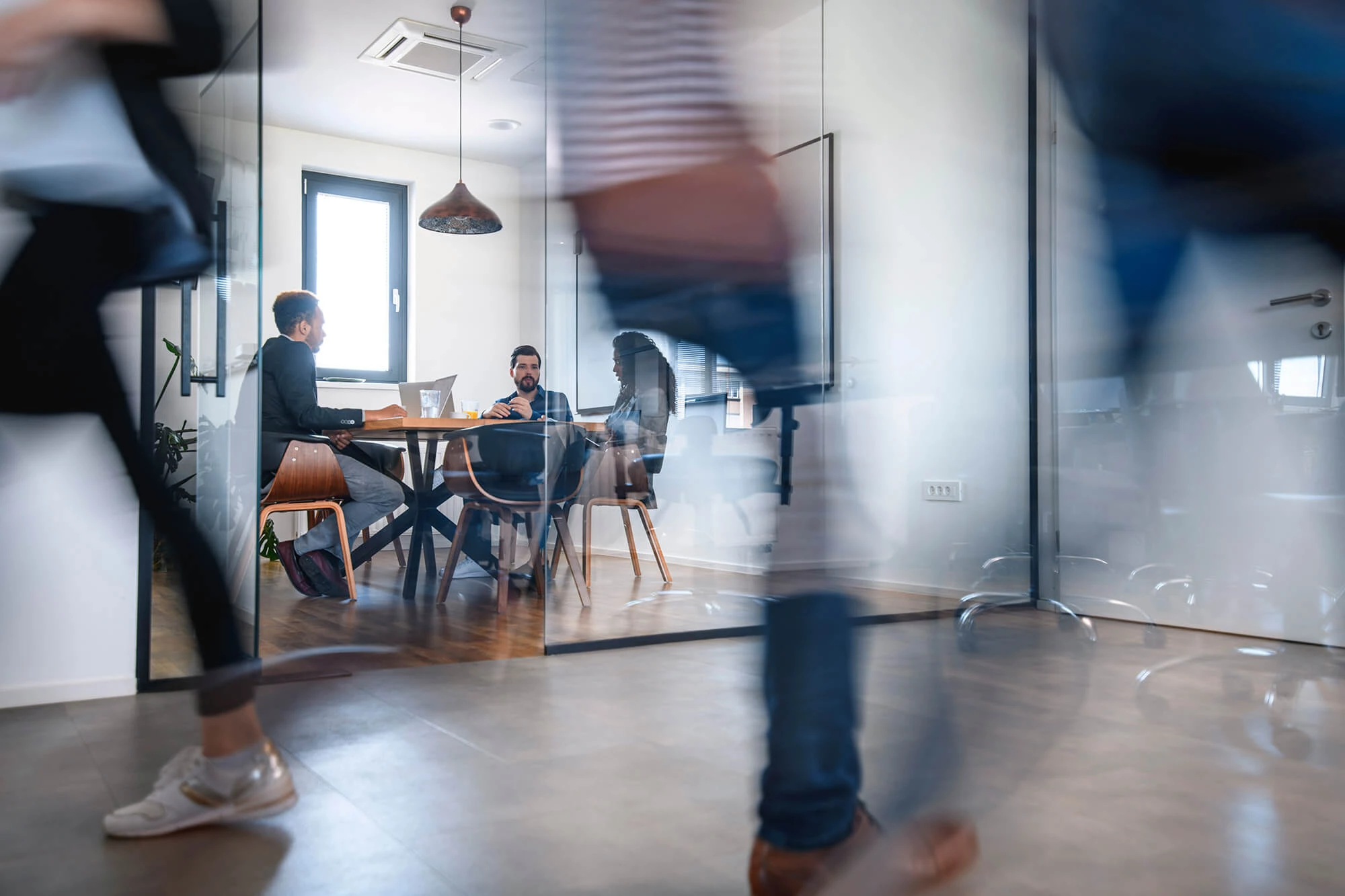 CobraSight advisors meeting in an office